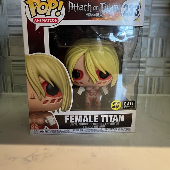 Anime Attack on Titan Female Titan GITD Bait Exclusive Funko Pop 233 - Picture 1 of 7